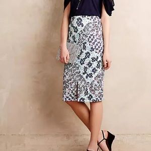 Anthropologie LAVI floral pencil skirt